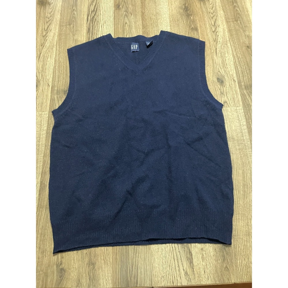 Gap Sweater, Women's Size Large, Black, Pullover, V-neck, 100% Lambswool